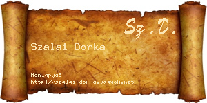 Szalai Dorka névjegykártya